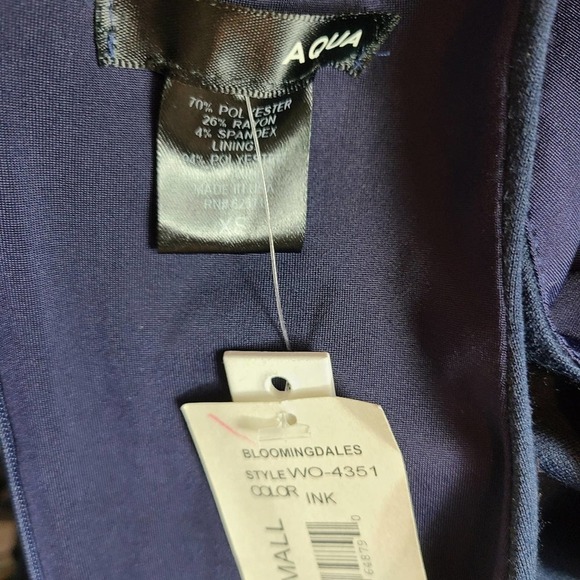 CeCe Navy Blue V-Neck Sleeveless Fit & Flare Mini Dress XS NWT - Picture 8 of 9